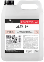 Средство для послестроительной уборки Альфа-19 5 л.